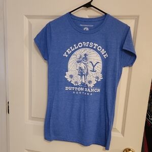 Yellowstone Women's Blue Short Sleeve Tee